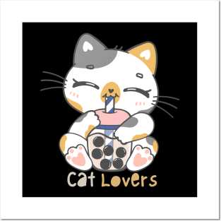 cat lovers Posters and Art